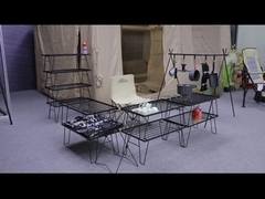 prateleira de acampamento