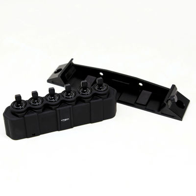 Anos universais Anos universais BLACK 6 Gang LED Control Car Switch Panel Sistema de relevo eletrônico