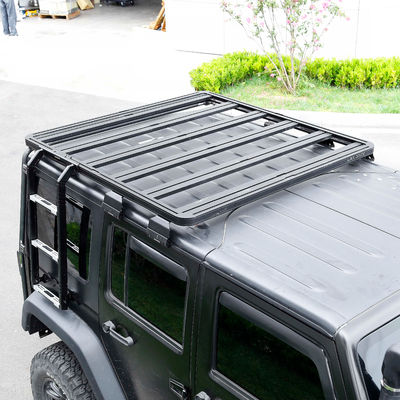 Equipamento de proteção de telhados em liga de alumínio preto para Jeep Wrangler JK Universal Design