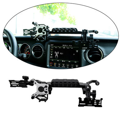 Jeep 210 * 65 * 38mm Central Console Bracket Phone Holder com painel de comutação de carro sem fio