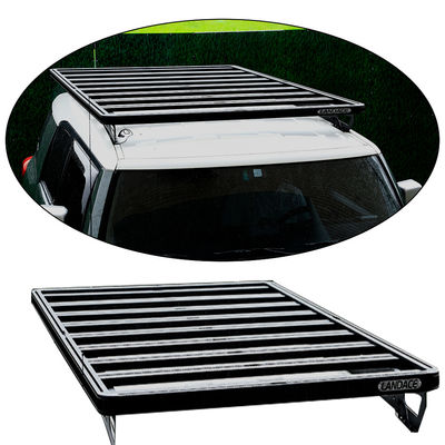 FJ Cruiser Roof Rack Customizado Alumínio Alloy Rack de bagagem com Montagem de Ossos traseiros