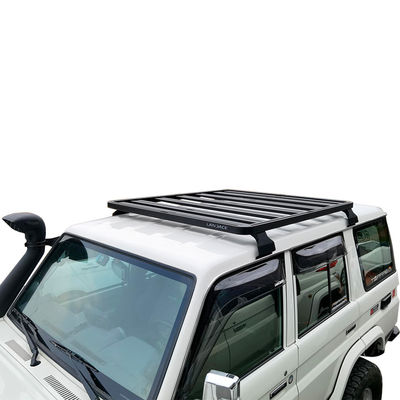 Black Off Road Land Cruiser Série 79 Alumínio Plano Ligação 4X4 Universal Roof Racks para Toyota