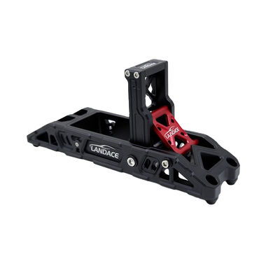 Escada de porta lateral de liga de alumínio internacional preta para Jeep Wrangler High- Black