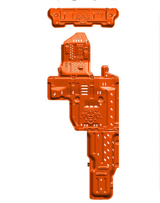 5mm espessura de alumínio laranja conjunto Wrangler JL Skid Plate 19 para desempenho off-road
