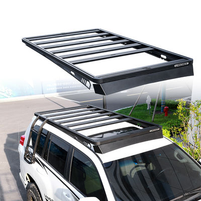 Caixa de bagagem universal de base 4X4 Alumínio liga preta Cargo Carrier Cesto de telhado