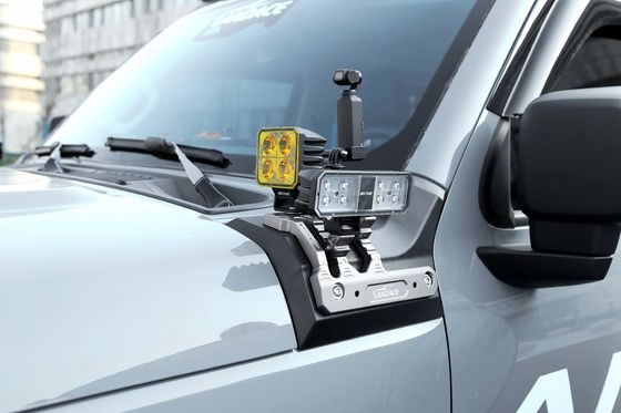 2020- Peças de automóveis off-road Tanque 300 Acessórios Alumínio Ligação A Pilar Brackets de montagem de capô de luz para GWM