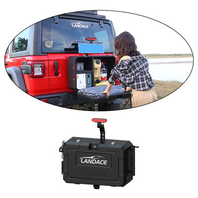 Cadeia de armazenamento de porta de cauda de liga de alumínio para todo-o-terreno 700X450X317mm para Jeep Wrangler TANK 300