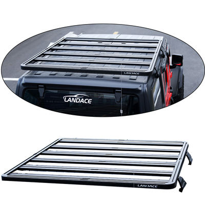 Universal Jeep Wrangler JL JK JT Basket Top Baggage Off Road Equipamento para tectos de automóveis em alumínio