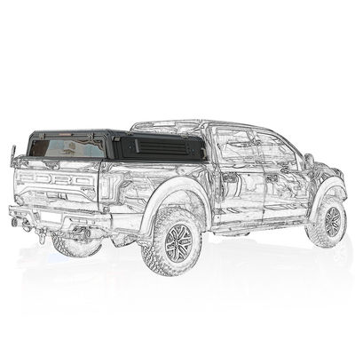 Ford Raptor Cama Retrátil Cobre Cama de Camião Alumínio Impermeável