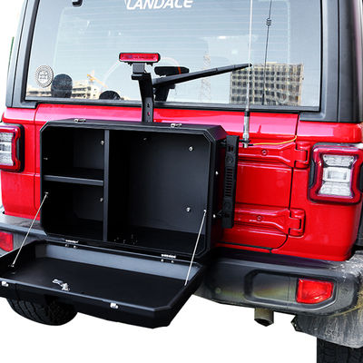 4x4 Acessórios Caixa de armazenamento de porta lateral traseira para Jeep Wrangler Alumínio