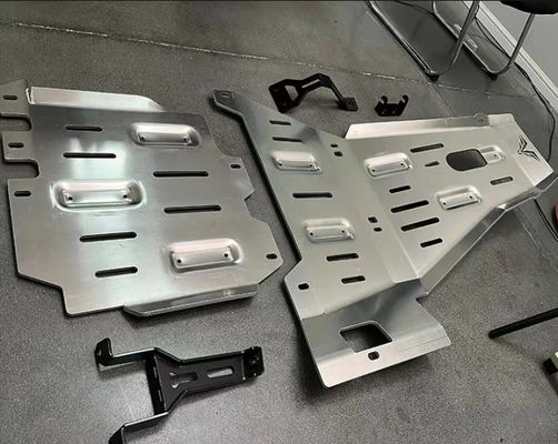 Cobertura de motor de proteção superior para Jeep Wrangler JL Full Skid Plate 2018- Prata