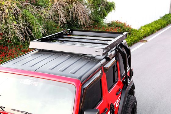 Cesto de transporte de carga de alumínio revestido em pó preto para Jeep Wrangler