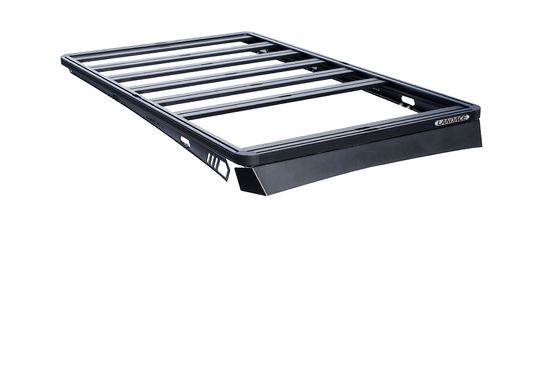 Logotipo personalizado Rack de telhado de alumínio preto para veículos de aventura