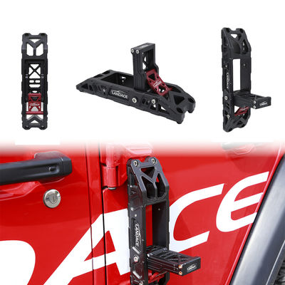 Pedal de passo de porta de carro anodizante de liga de alumínio para Jeep Wrangler JK JL Instalação