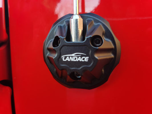 Capa de antena de rádio de alumínio CNC preto para Jeep Wrangler JK Instalação sem problemas