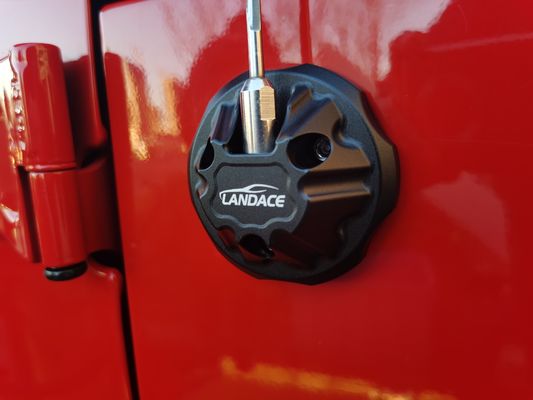 Capa de antena de rádio de alumínio CNC preto para Jeep Wrangler JK Instalação sem problemas