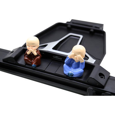 Porta-telefones multifunção de carro de superfície anódica oxidada para suporte de console central preto