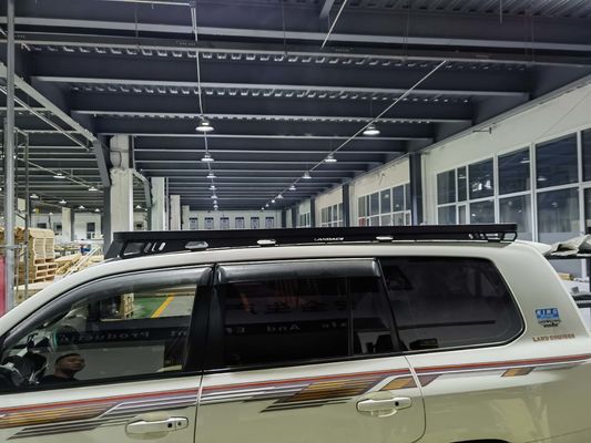 Low Profile Land Cruiser LC200 Roof Rail Rack para Toyota Prado SUS304 Montar espinha dorsal