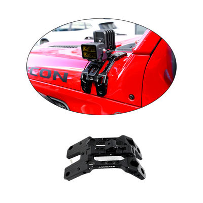 Sistema de iluminação integrado Light Bracket A-Pillar Antenna Holder e Go Pro Mount para Jeep JL