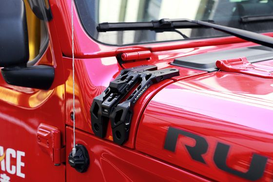 Sistema de iluminação integrado Light Bracket A-Pillar Antenna Holder e Go Pro Mount para Jeep JL
