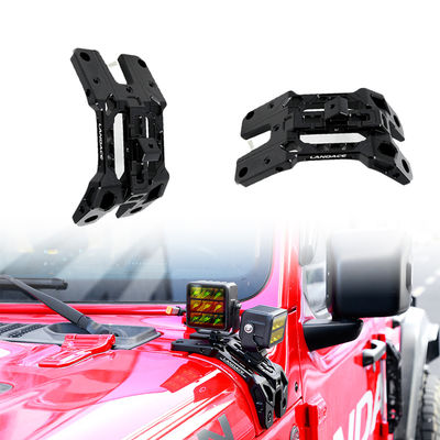 2018-2019 Wrangler JL Gladiator JT Alumínio Ligação A-Pillar Para-brisas Luz Montar Bracket