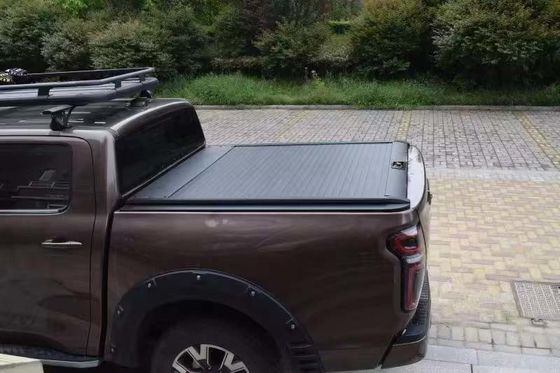 Operação de enrolamento de carro de tipo duro Offroad Universal Alumínio Capa de cama de caminhão dobrável