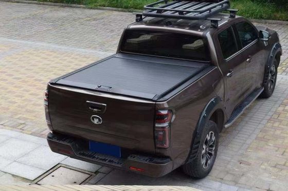 Operação de enrolamento de carro de tipo duro Offroad Universal Alumínio Capa de cama de caminhão dobrável