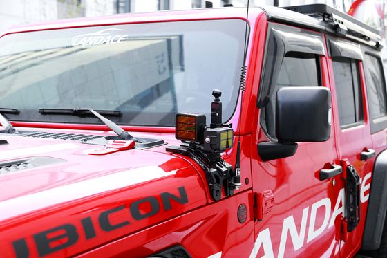 OEM aceita um pilar de condução de luz suporte de montagem para Jeep JL Hard anodizing superfície