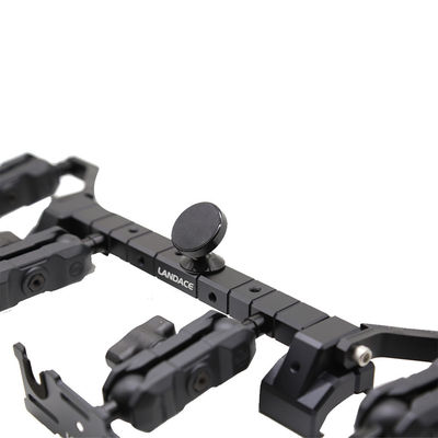 Trilha de guia de alumínio anodizante preto para Jeep Wrangler JL na posição de montagem do painel