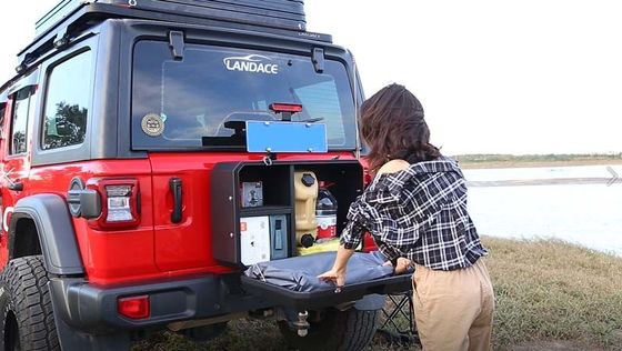 Caixa de armazenamento de porta traseira WranglerJL Multifuncional Jeep Wrangler Caixa de bloqueio de porta traseira