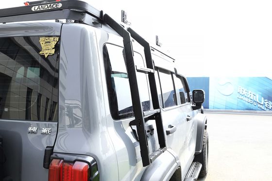 Tanque de aço inoxidável universal de estilo mecânico 300 4x4 Offroad Roof Rack Side Ladder para GWM