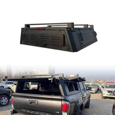 Sistema de estante de cama de caminhão dobrável de poupança de espaço para Toyota Tacoma Hardtop Topper Canopy
