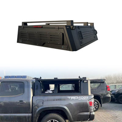 Sistema de estante de cama de caminhão dobrável de poupança de espaço para Toyota Tacoma Hardtop Topper Canopy