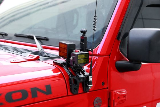 OEM aceito Alta liga de alumínio LED Tração Luz Bracket Um monte de pilar para Jeep JL