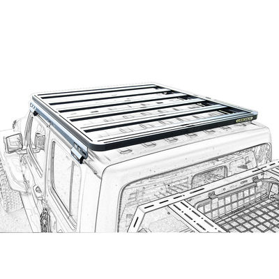 Acessórios exteriores Deck Gear Bracket Tray para Jeep Wrangler JT