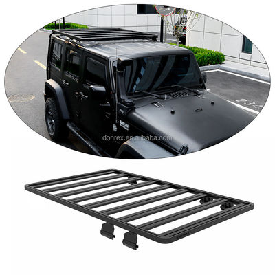 Liga de alumínio 1500x1425 Negro Gladiator Wrangler Jk Cross Bars Roof Rack Jeep Renegade