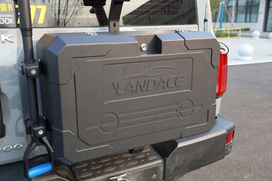 Porta traseira de alumínio off-road Jeep caixa de armazenamento exterior para tanque 300 BJ40 com montador traseiro