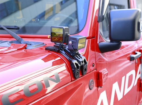 JEEP 2021- Wrangler Light Mounting Brackets CNC usinado com liga de alumínio durável