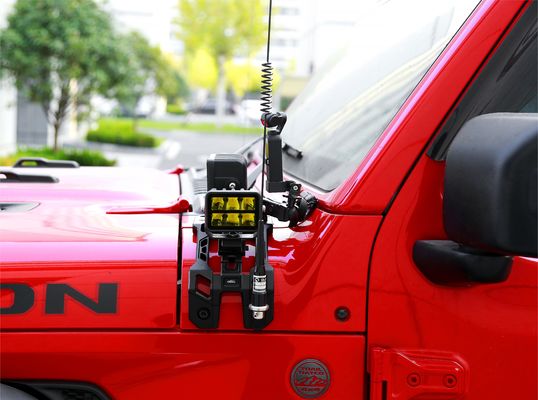 Wrangler Off-Road Silver Light Mounting Brackets com design altamente mecanizado CNC