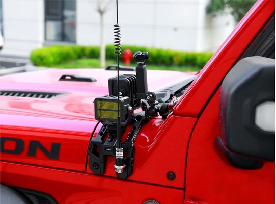 Wrangler Off-Road Silver Light Mounting Brackets com design altamente mecanizado CNC