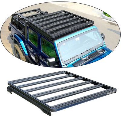Fácil de instalar Black Roof Rack para Jeep Off-Road 4x4 Customized Rain Gutter Mounting
