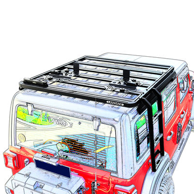 Acessórios universais de escada lateral de aço para JEEP Wrangler JK 2013-2017