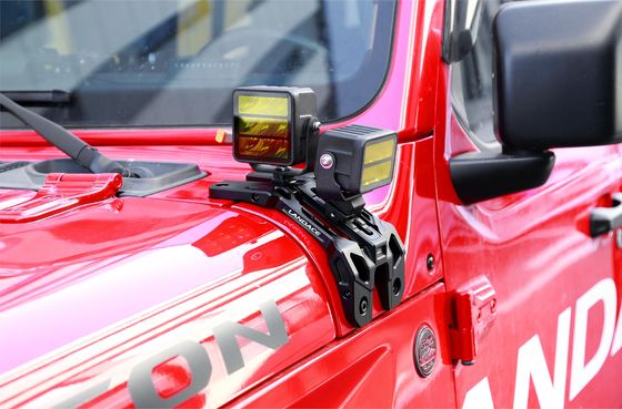 Brackets de montagem de luz personalizáveis para Jeep Wrangler JL Silver Acessórios exteriores