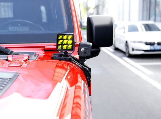 Brackets de montagem de luz personalizáveis para Jeep Wrangler JL Silver Acessórios exteriores