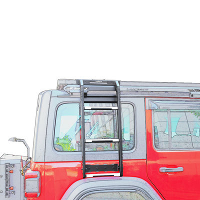 18-23 Wrangler Rubicon Jeep Roof Side Climbers Escada Offroad Escada de aço