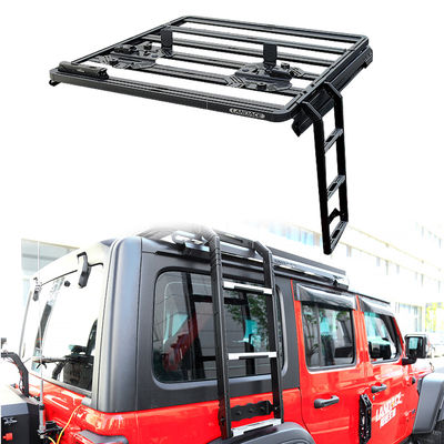18-23 Wrangler Rubicon Jeep Roof Side Climbers Escada Offroad Escada de aço