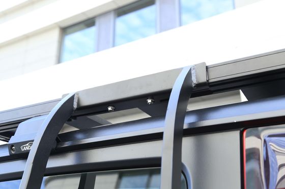 JEEP Car Fitment Escada de Roof Rack de alumínio preto para ambientes desafiadores