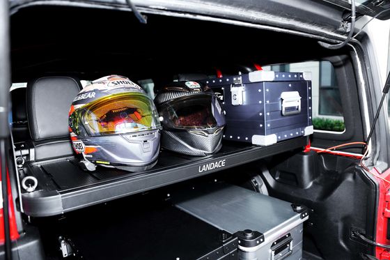 Porta-bagagens traseira de porta-bagagens para Jeep Wrangler Interior Acessórios personalizados de bagageira