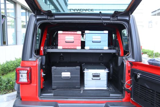 Porta-bagagens traseira de porta-bagagens para Jeep Wrangler Interior Acessórios personalizados de bagageira