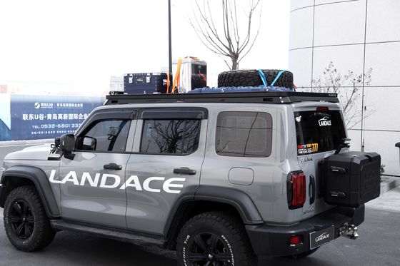 Tanque de bagagem de baixo perfil preto 4X4 de liga de alumínio 300 Acessórios